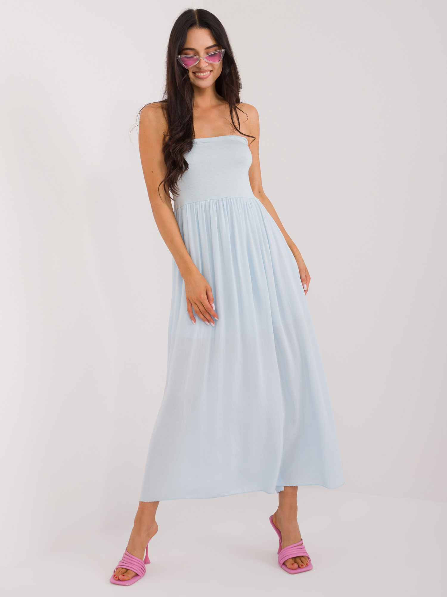 Hurt Light Blue Maxi Skirt 2in1 Clarence OCH BELLA
