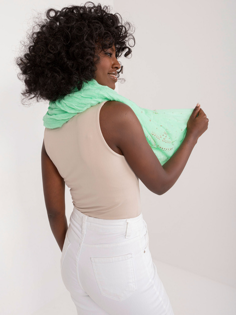 Hurtownia Pistacjowa chusta z marszczeniem