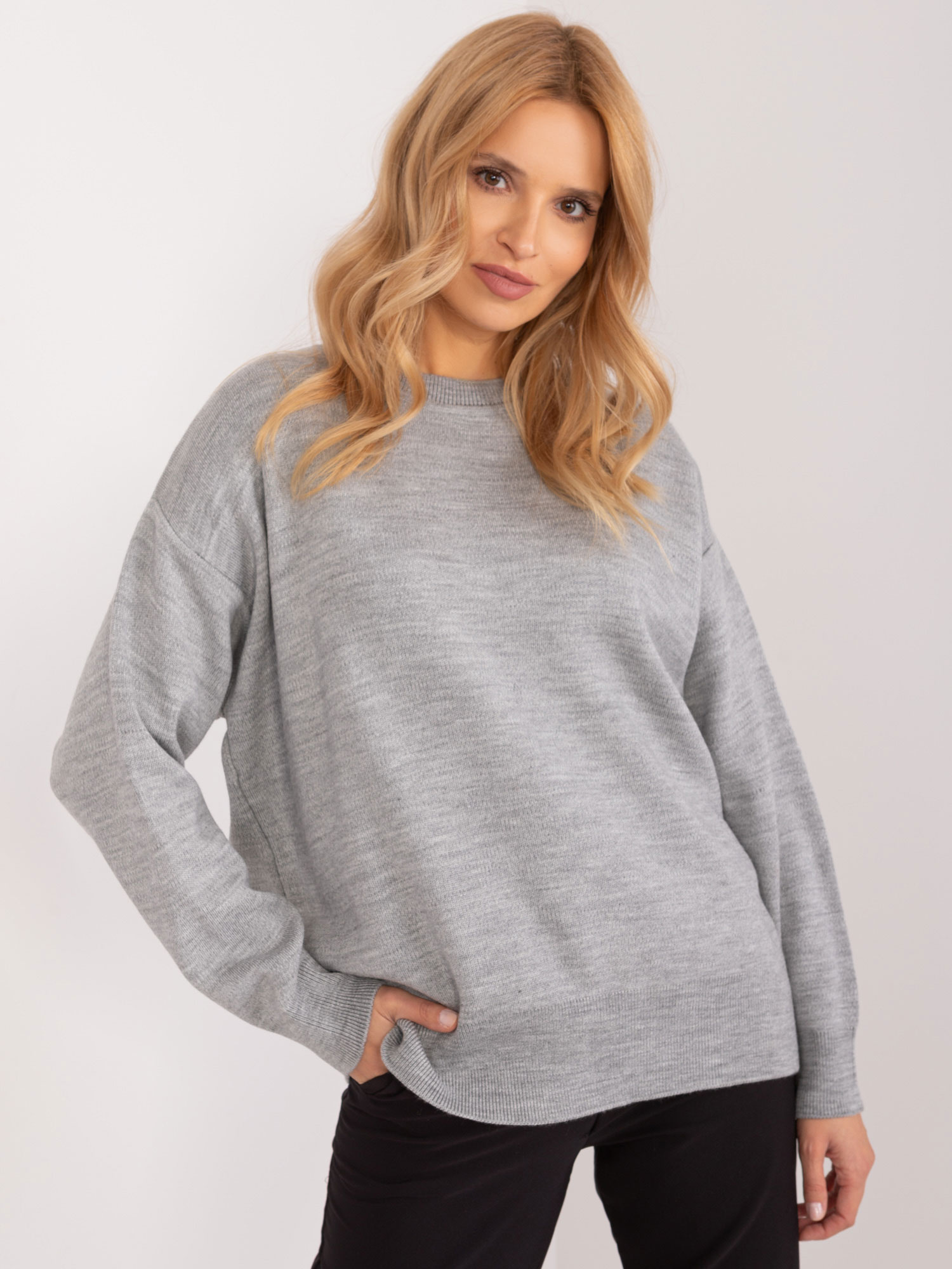 Sweter szary