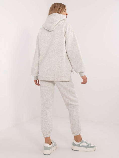 Hurt Szary damski komplet basic o kroju oversize