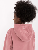 Hurtownia Brudnoróżowa bluza kangurka z polaru SUBLEVEL