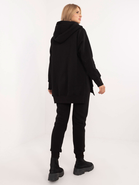 Hurt Czarny dresowy komplet basic z rozpinaną bluzą