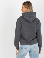 Hurt Ciemnoszara dresowa bluza basic kangurka RUE PARIS