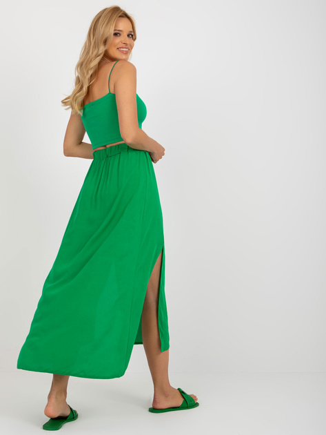 Hurt Zielona spódnica asymetryczna w kwiaty RUE PARIS