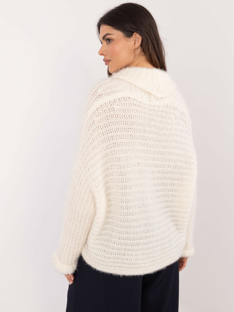 Hurt Ecru rozpinany sweter o luźnym kroju OCH BELLA