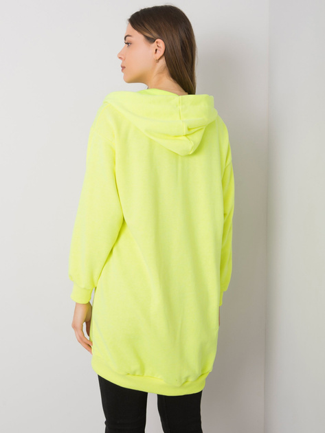 Fluo żółta bluza z kapturem Olive