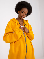 Jasnopomarańczowa długa bluza dresowa basic Betty RUE PARIS