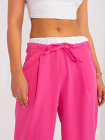 Hurt Fuksjowe materiałowe spodnie od garnituru