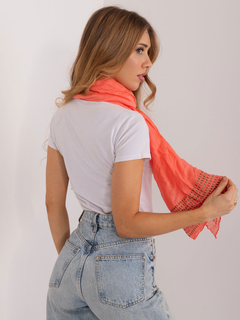 Hurtownia Koralowa wiskozowa chusta z aplikacjami