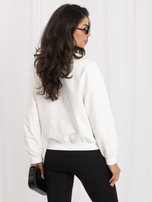 Ecru  elegancka bluza z dużą kokardą