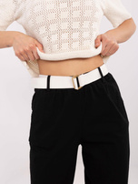 Hurt Czarne bawełniane spodnie z kieszeniami  