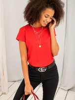 Czerwony t-shirt Peachy