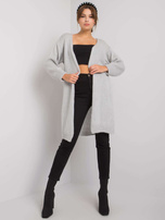 Szary kardigan dzianinowy Yohana OCH BELLA