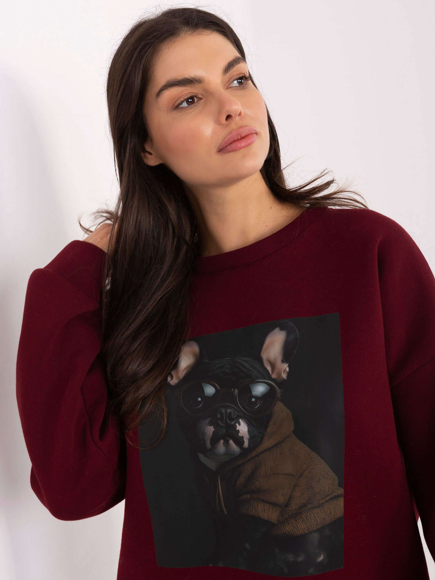 Bluza bordowy