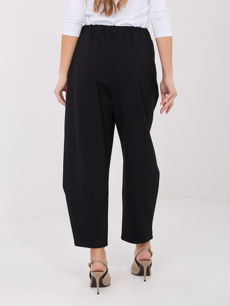 Czarne damskie spodnie z nogawką 7/8 RUE PARIS