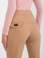 Hurt Camelowe damskie spodnie dresowe z kieszeniami