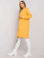 Żółta długa bluza na suwak Ermelinde