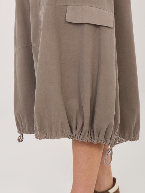 Fango sztruksowa spódnica z wiązaniami RUE PARIS