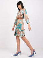 Beżowa sukienka z paskiem Pensacola