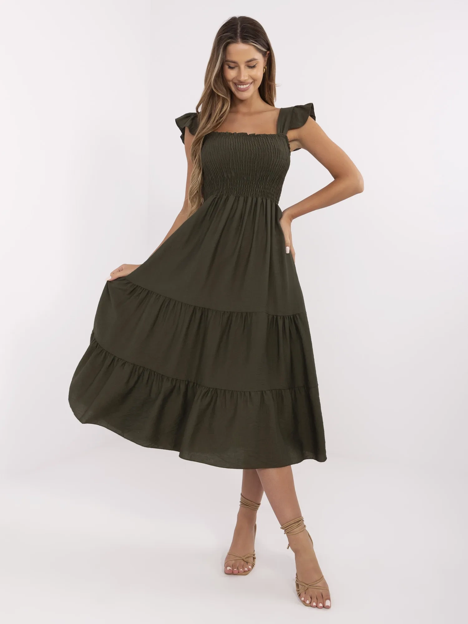 Sukienka khaki