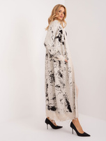 Hurt Jasnobeżowy długi kardigan z kieszeniami