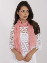 Łososiowa marszczona chusta z wiskozy