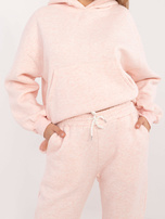 Hurt Jasnoróżowy melanżowy komplet basic z ociepleniem