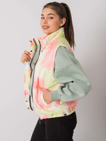 Żółto-pomarańczowa pikowana kamizelka damska Roonie