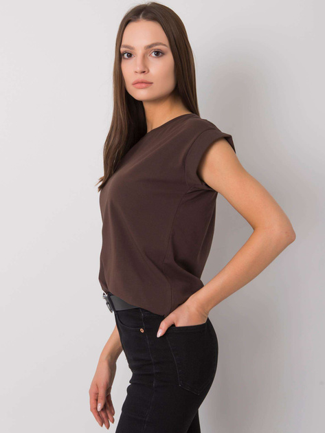 Ciemnobrązowy t-shirt Revolution