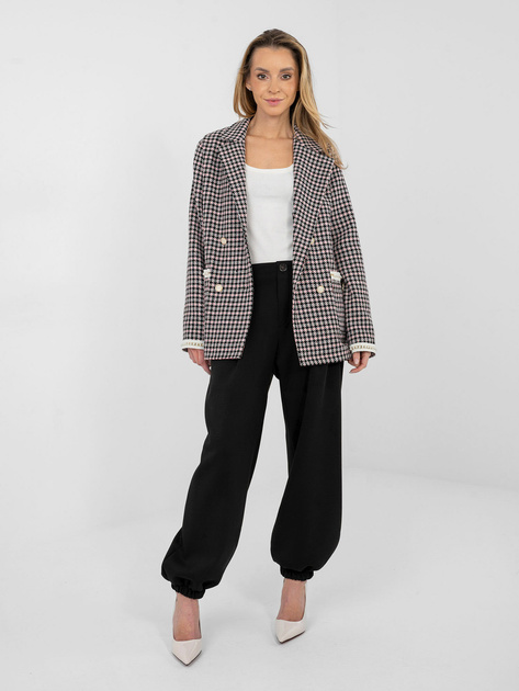 Czarne dresowe spodnie ze ściągaczami