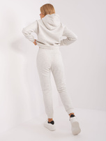 Hurt Jasnoszary melanżowy komplet dresowy basic