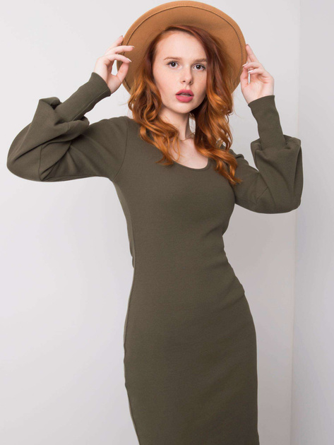 Khaki sukienka bawełniana Alvine RUE PARIS