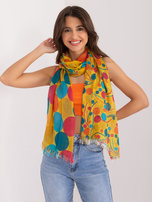 Hurtownia online Żółta damska chusta z bawełny 