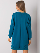 Morska sukienka dresowa z długim rękawem Odile RUE PARIS