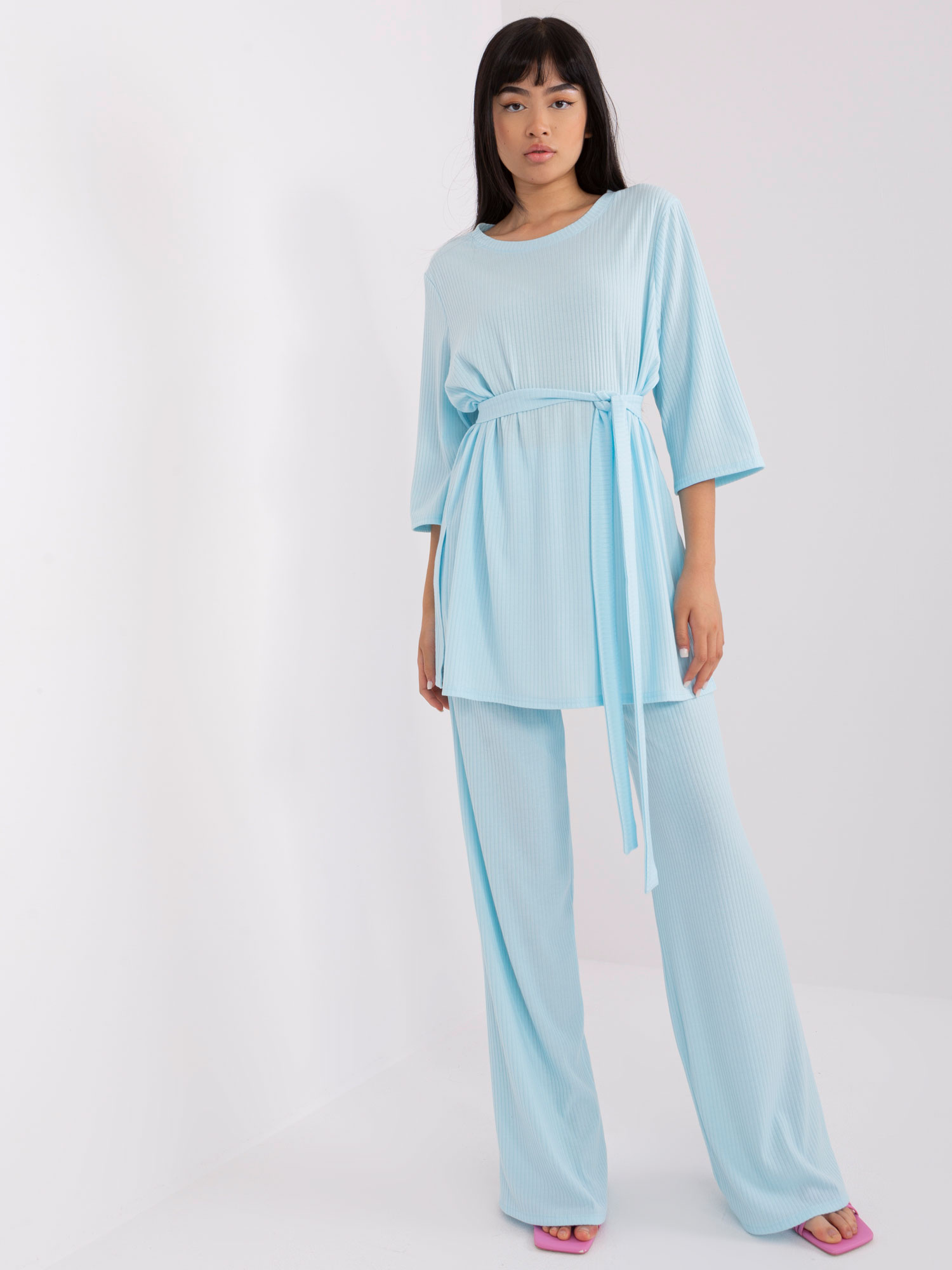 Hurt Jasnoniebieski komplet casualowy z bluzką oversize