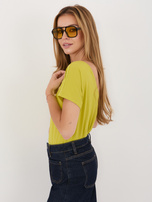 Limonkowy t-shirt Fire