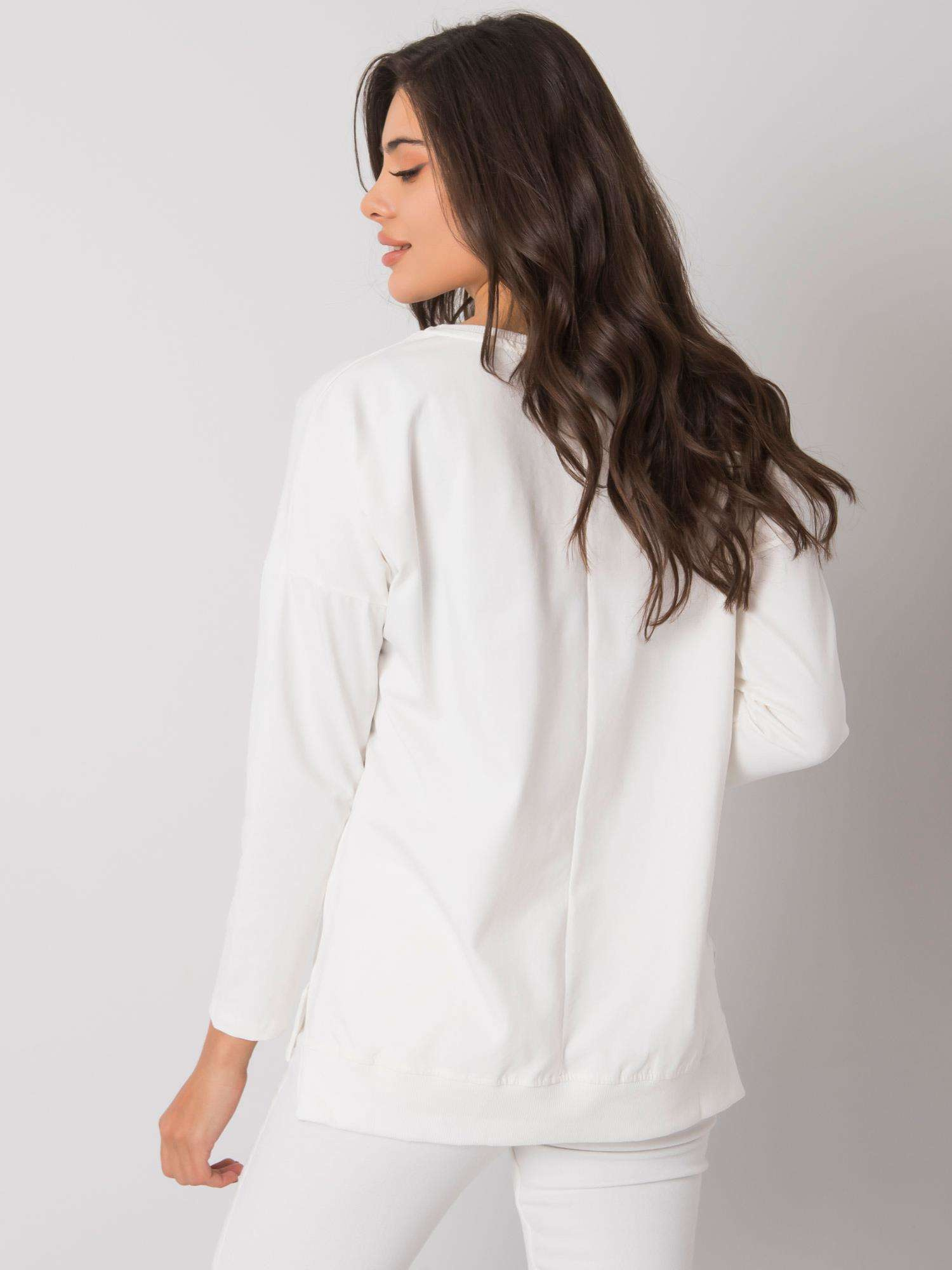 Ecru Damen Baumwollbluse Dover RUE PARIS.