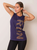 Fioletowy top sportowy Runner FOR FITNESS