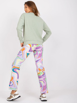 Light-green sweatshirt without hood Alizee SUBLEVEL