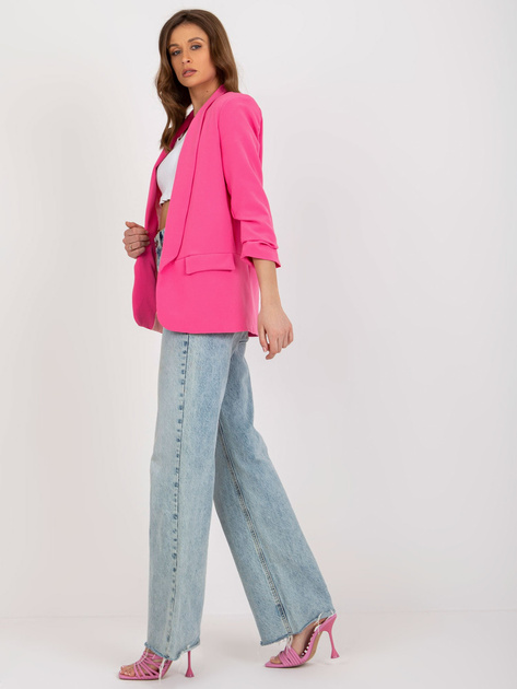 Hurt Różowa elegancka marynarka z podszewką Adela