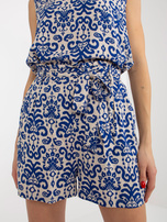 Hurt Ciemnoniebieskie szorty casualowe z wiązaniem FRESH MADE