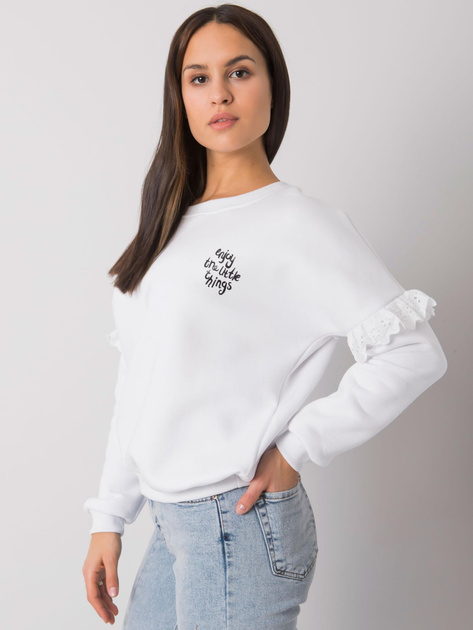 Biała bluza damska bez kaptura Alvah RUE PARIS