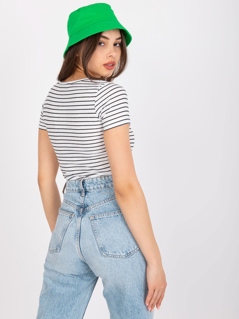 Biało-czarna bluzka prążkowana w paski Melania OCH BELLA