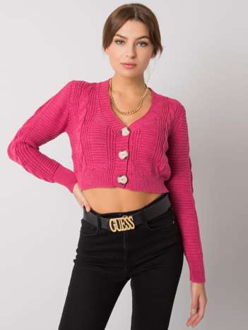Różowy sweter rozpinany Aristide RUE PARIS