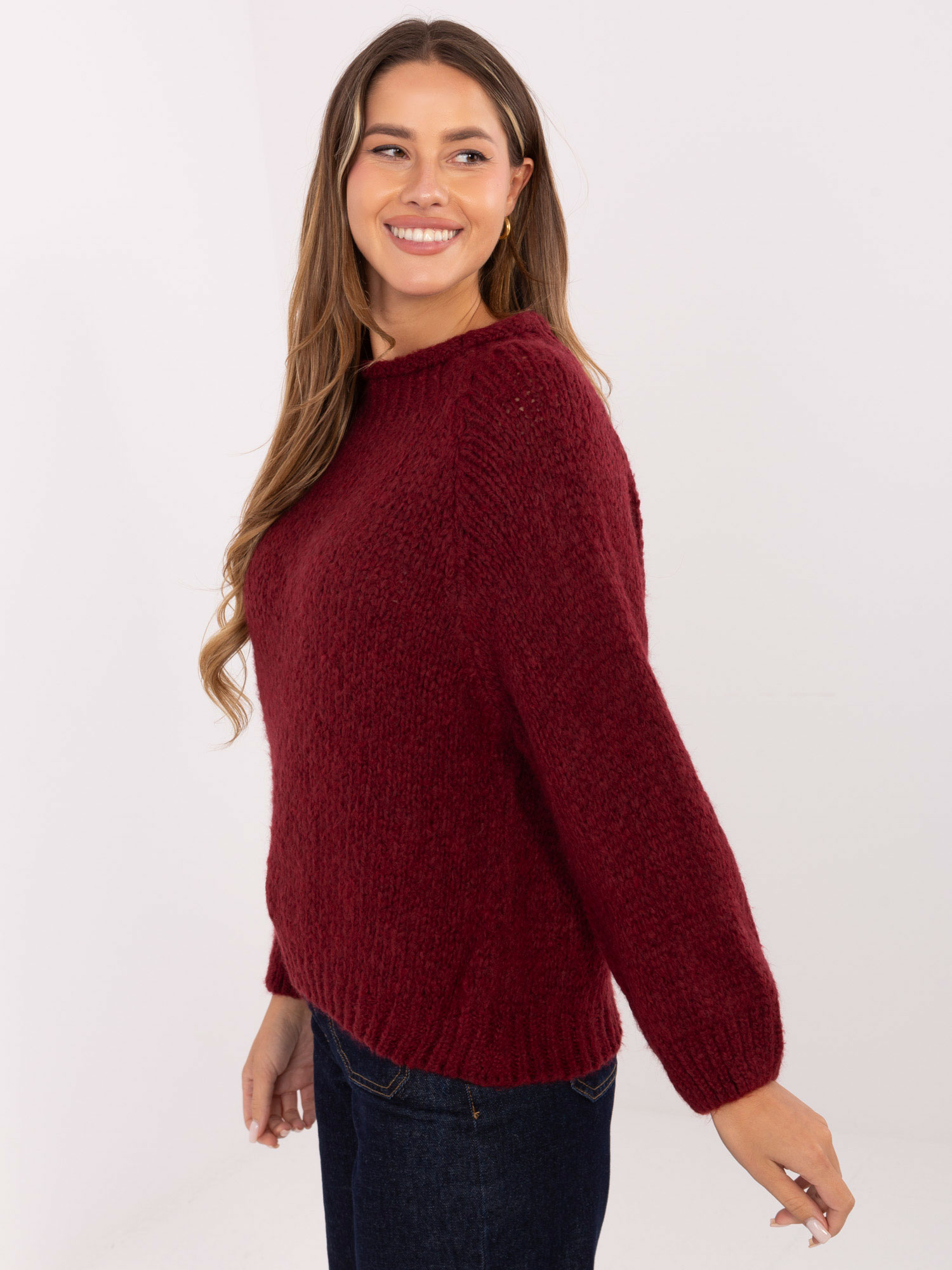 Sweter bordowy