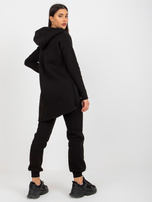 Hurt Czarny damski dresowy komplet basic ze spodniami