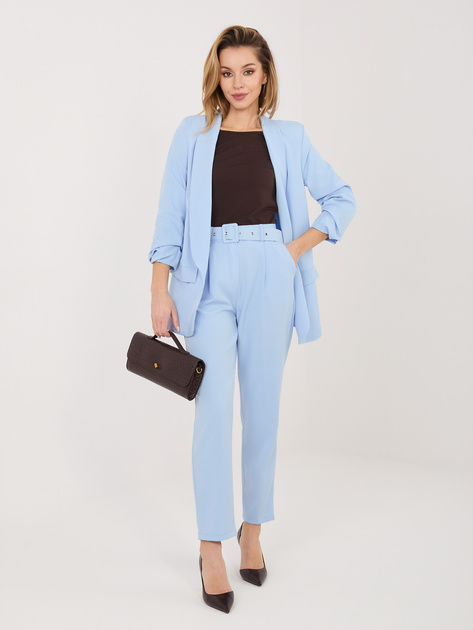 Jasnoniebieski dwuczęściowy garnitur z nogawką 7/8 RUE PARIS