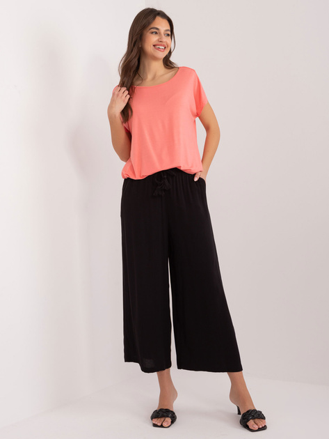 Hurt Czarne szerokie spodnie z materiału SUBLEVEL