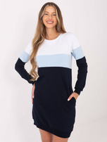 Granatowo-niebieska sukienka Feliciana RUE PARIS