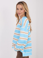 Jasnoniebieska damska bluza bez kaptura